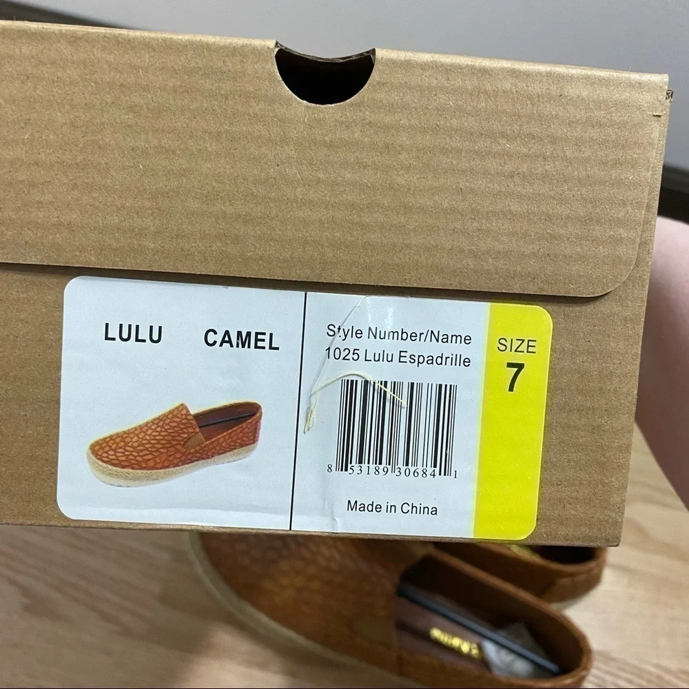 Electric Karma LuLu Espadrille Sustainable Shoes NWT Sz 7 Women’s